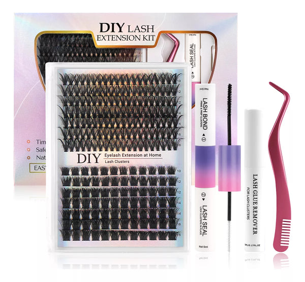 Mink Eyelash Extensions Kit with Eyelash Adhesive