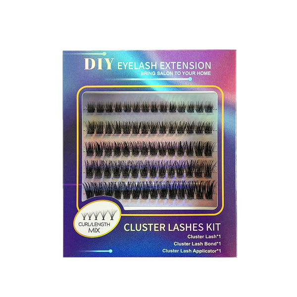 132-Piece Cluster Reusable False Eyelash Extension Kit